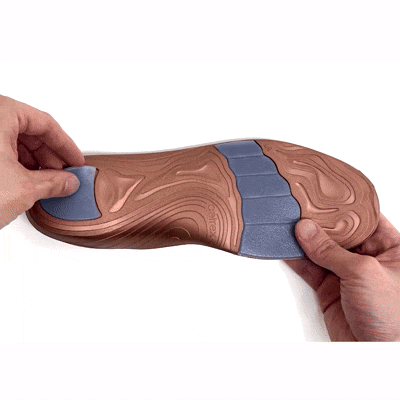 Men's Customizable Posted Orthotics W/ Metatarsal Support #color_