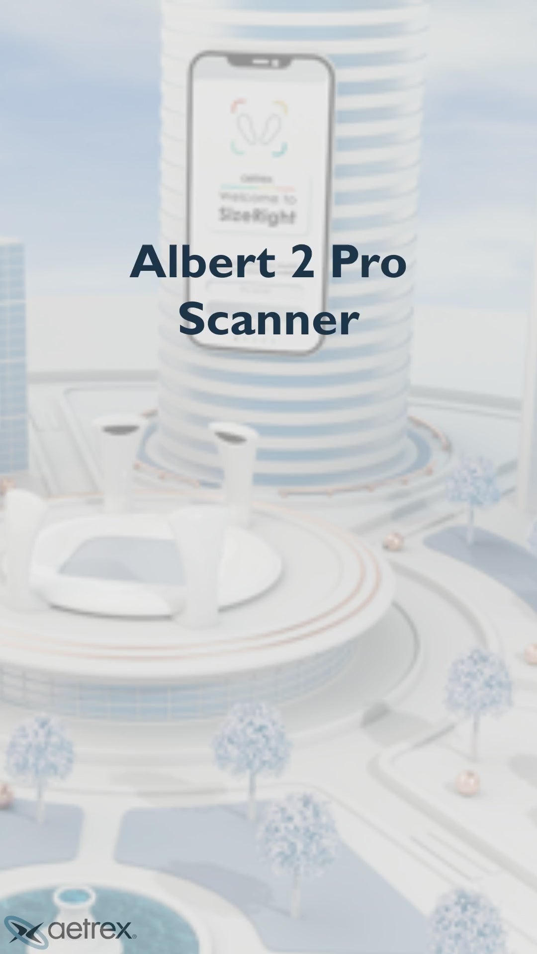 This video is a tutorial that guides the user through setting up the Albert 2 Pro scanner in two easy steps. It asks users not to proceed without watching the brief tutorial. Step one is to unbox the scanner , and it includes a list of the box contents. Step two shows how to connect all four cameras. The video provides detailed instructions for the correct camera installation, including matching the numbers on the tower and the base , how to connect the USB cable without pinching it , and how to check that 
